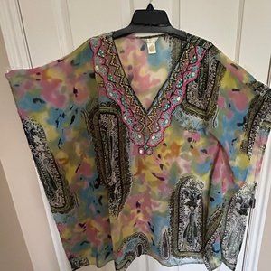 "Lucky & Coco" Sparkly, Beaded Swimsuit Coverup